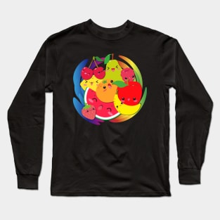 Kawaii Fruits Long Sleeve T-Shirt